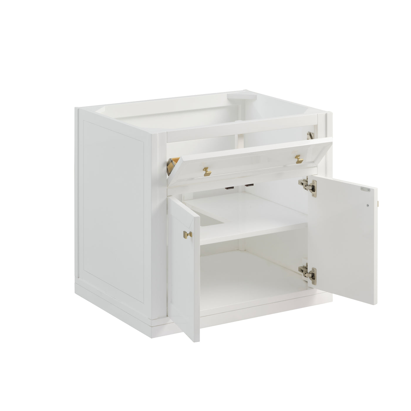 James Martin Chicago 30" Single Bathroom Vanity, Glossy White, view 19