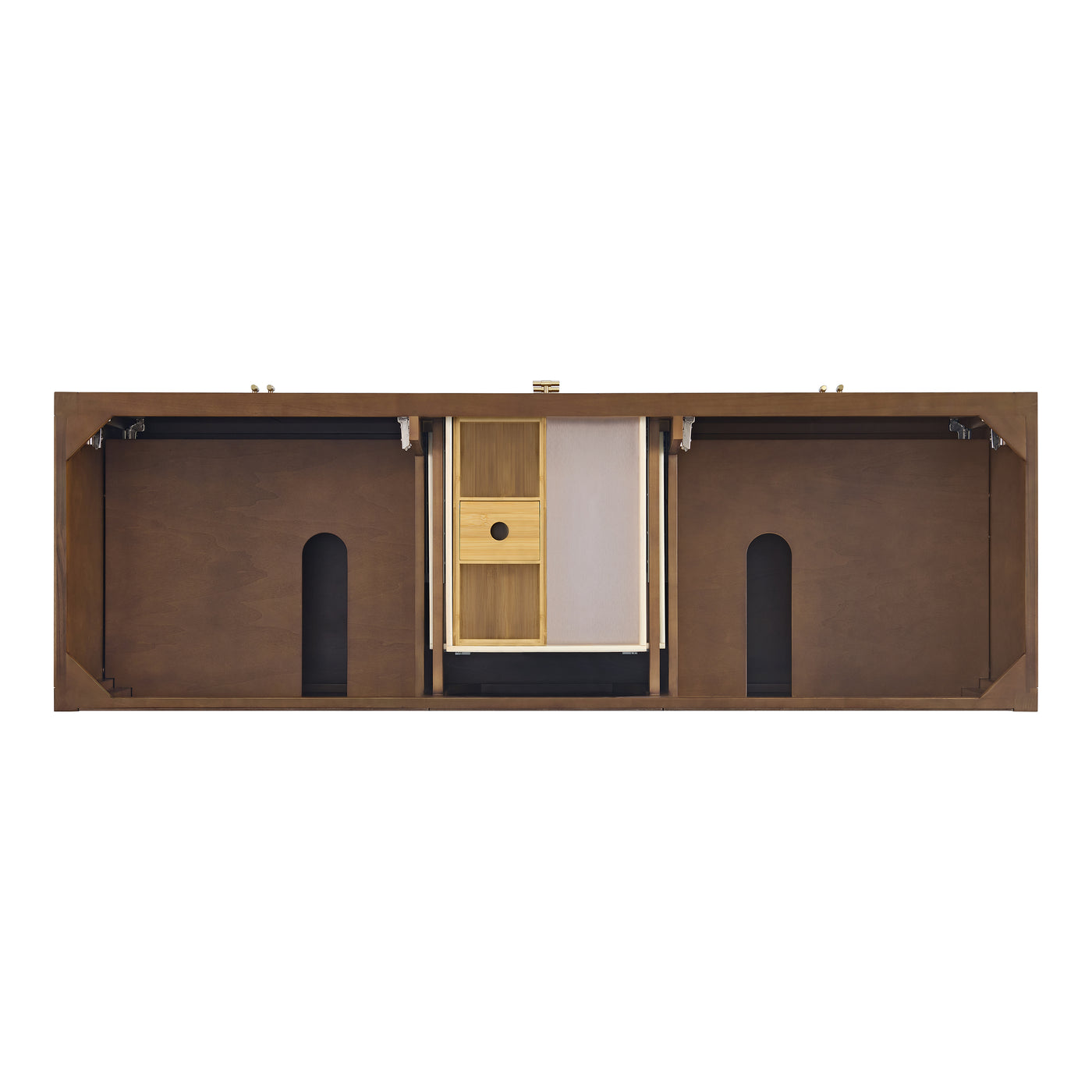 James Martin Myrrin 72" Double Bathroom Vanity, Mid-Century Walnut, view 20