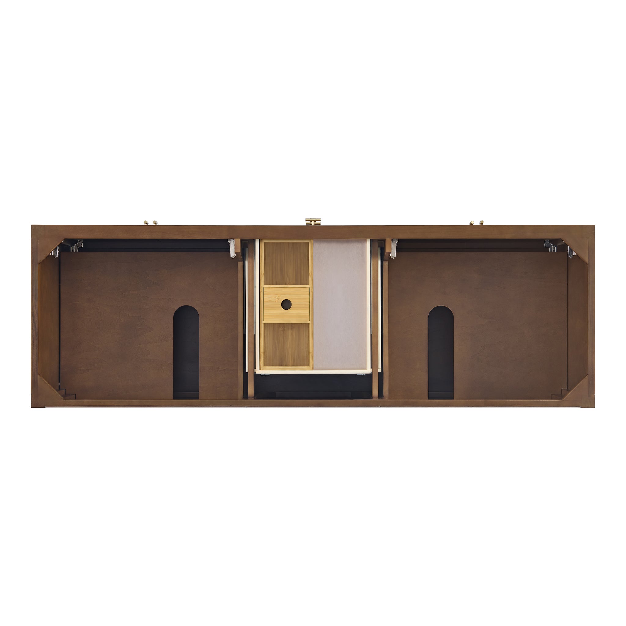 James Martin Myrrin 72" Double Bathroom Vanity, Mid-Century Walnut, view 20