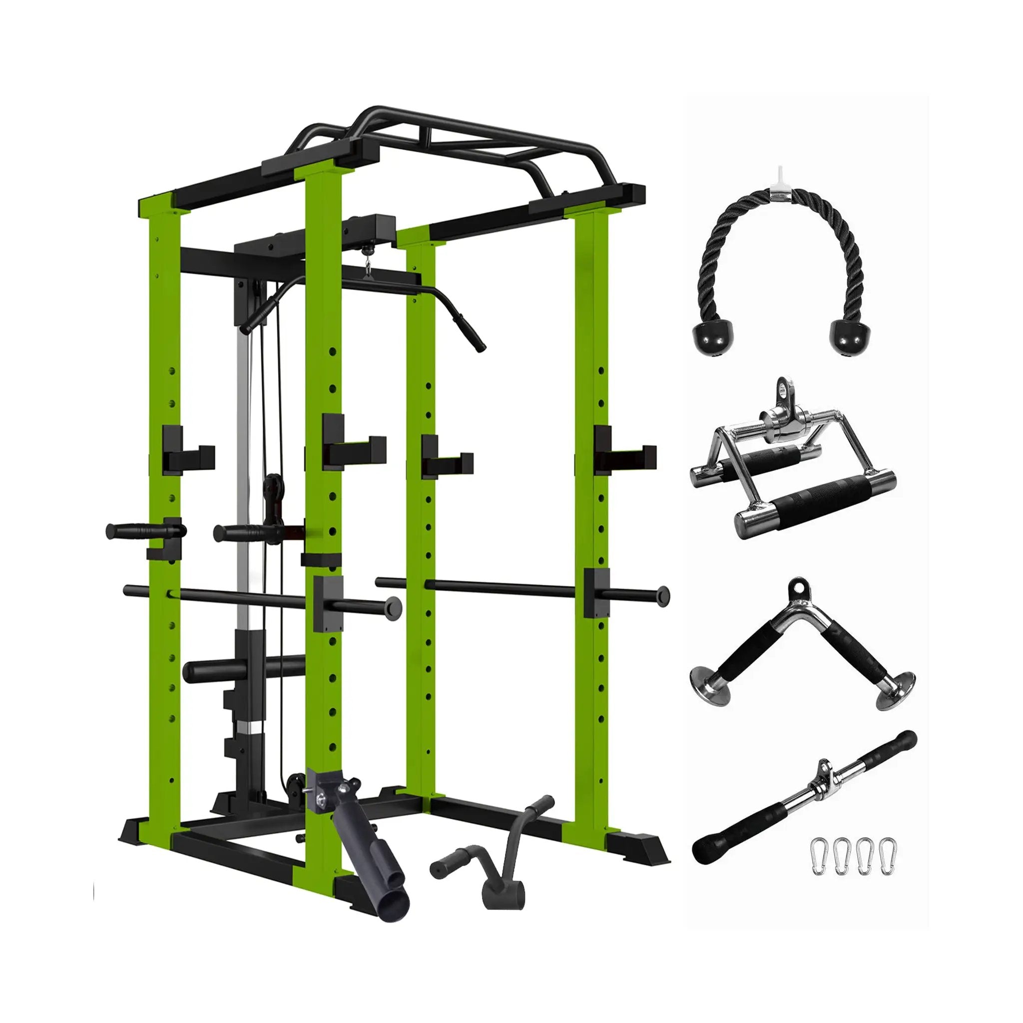 IFast Adjustable Home Gym Power Cage & Squat Rack With Pull-Up Bar Barbell Rack, 1000LBS (SAK12649) by SAKSBY WHOLESALE