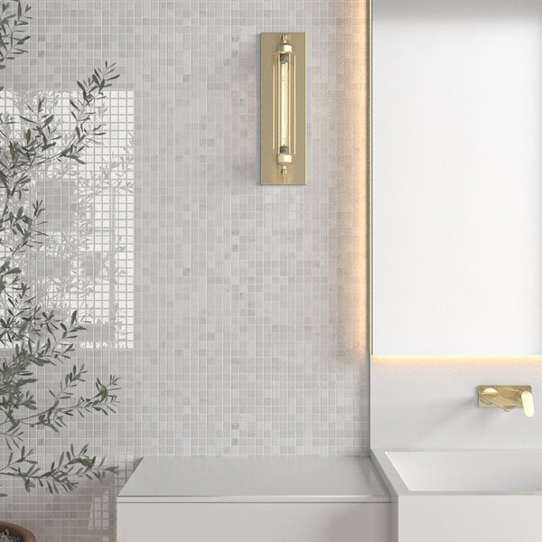 Mosaic Bath with Sconces