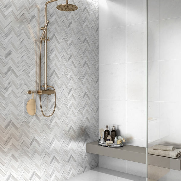 Calacatta T Honed Marble Tiles 12x12