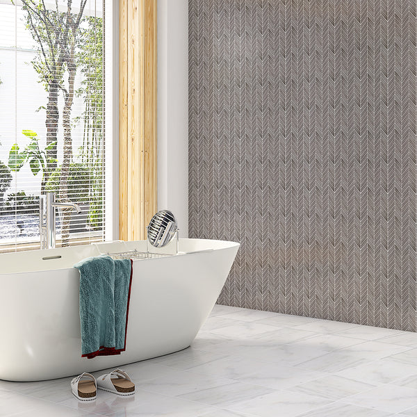 Calacata T Polished Marble Tiles 12x12