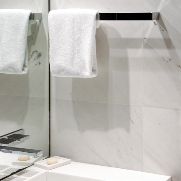 Alpina White Polished Marble Tiles 12x24
