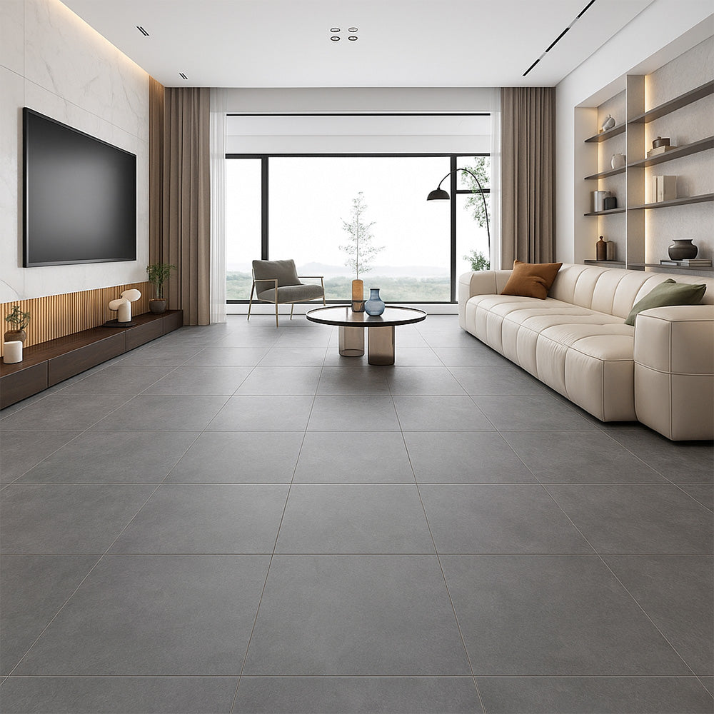 Bardiglio Light Honed Marble Tiles 12x24