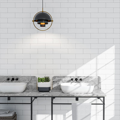 White Subway Backsplash
