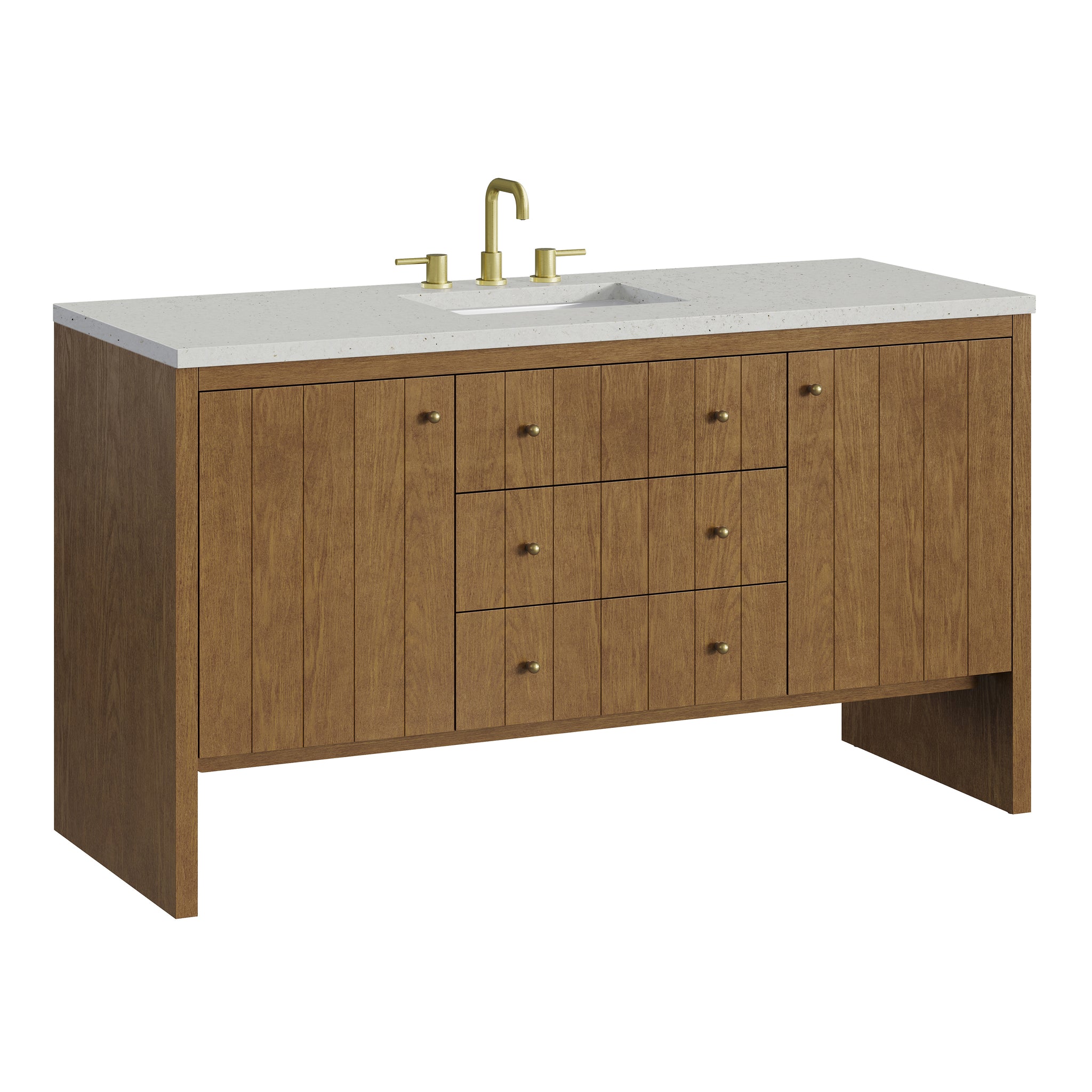 James Martin Hudson 60" Single Bathroom Vanity, Honey Oak, view 35
