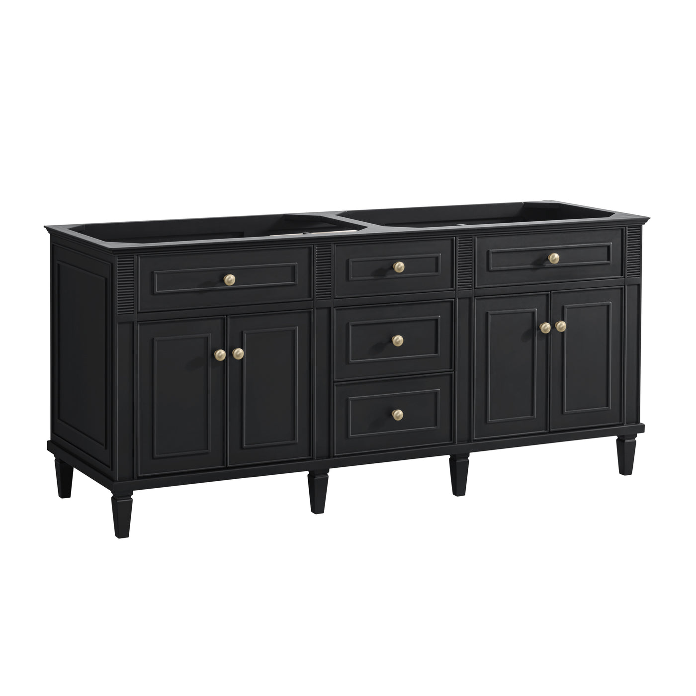 James Martin Lorelai 72" Double Bathroom Vanity, Black Onyx, view 30