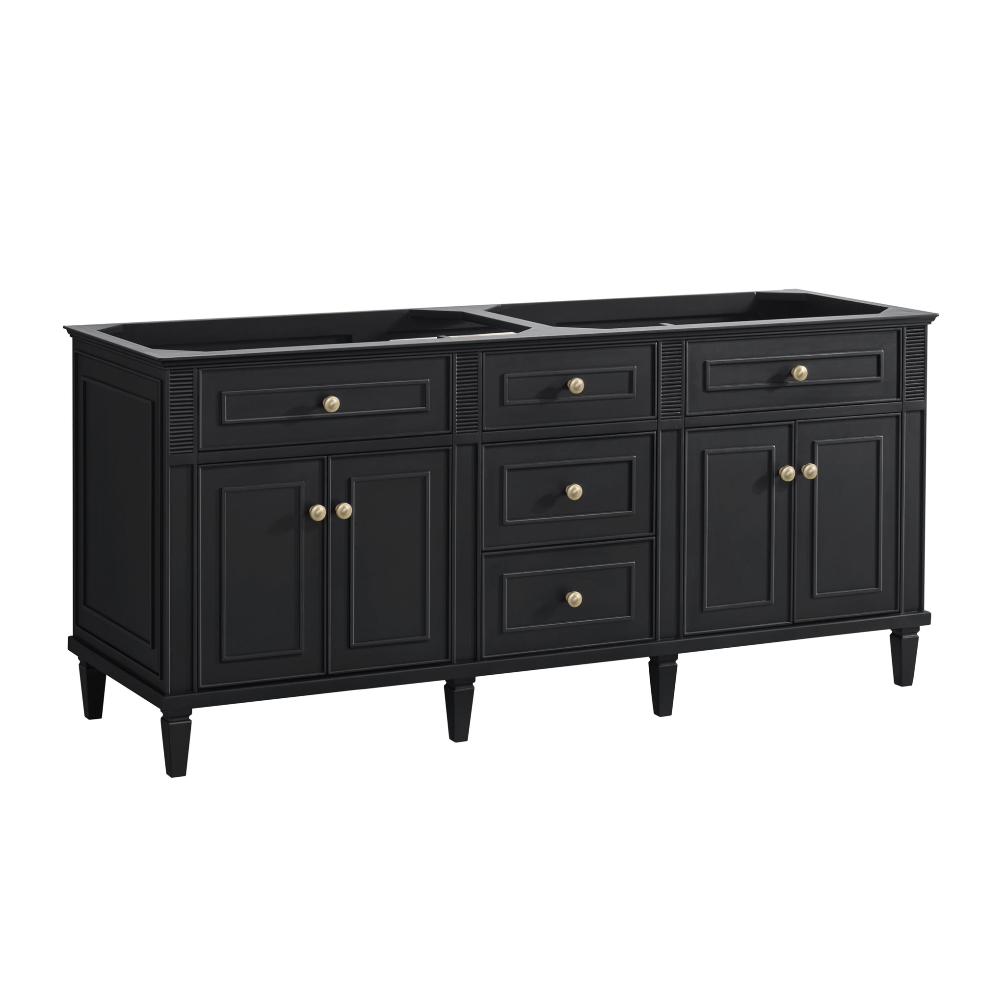 James Martin Lorelai 72" Double Bathroom Vanity, Black Onyx, view 30