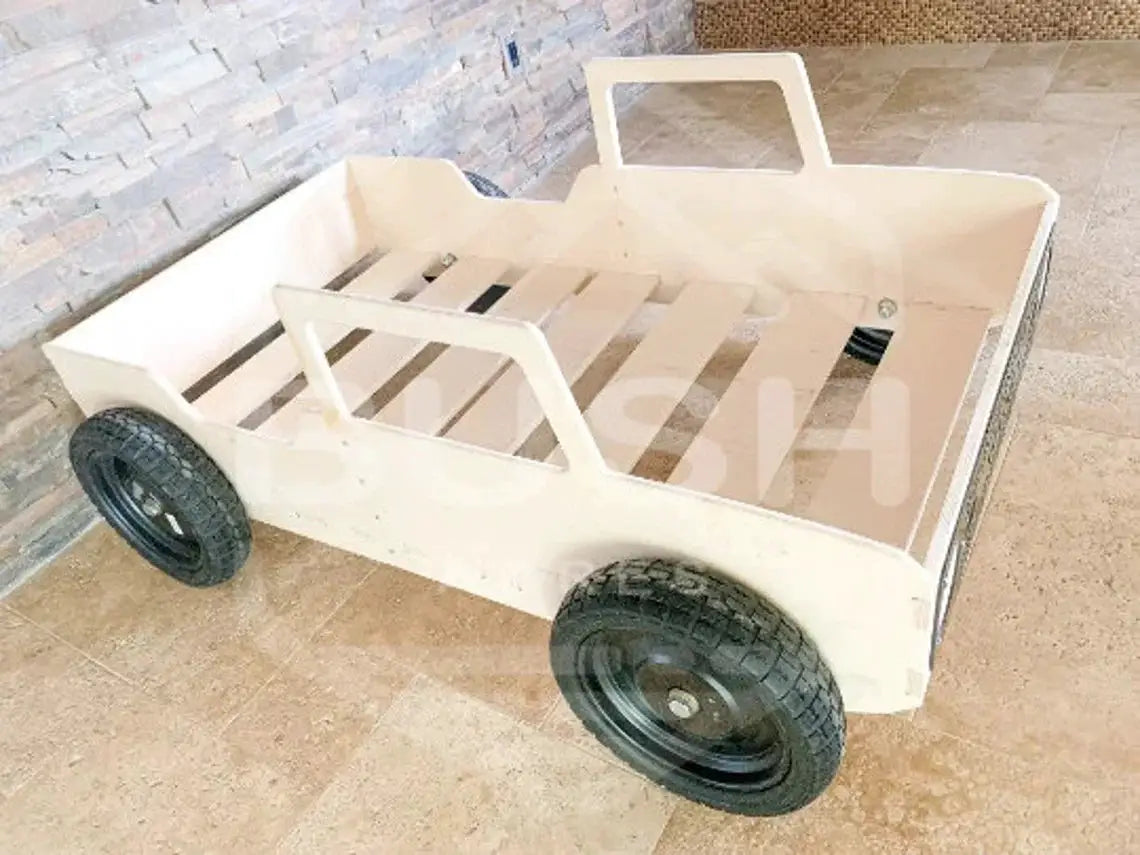 CAM V1- Bronco Bed With Real Wheels + Acrylic Grille by Bush Acres