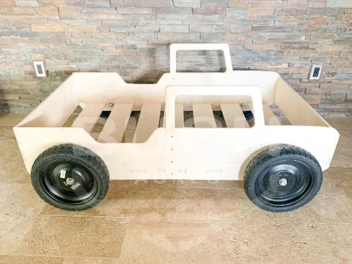 CAM V1- Bronco Bed With Real Wheels + Acrylic Grille by Bush Acres
