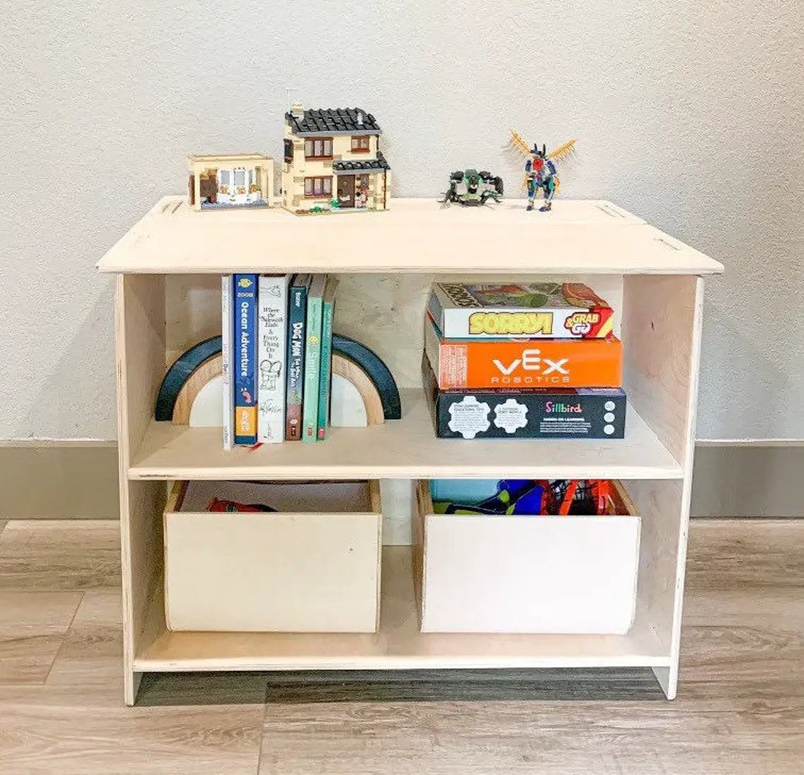 BEAU- Toy Shelf + Hidden Storage 31" by Bush Acres