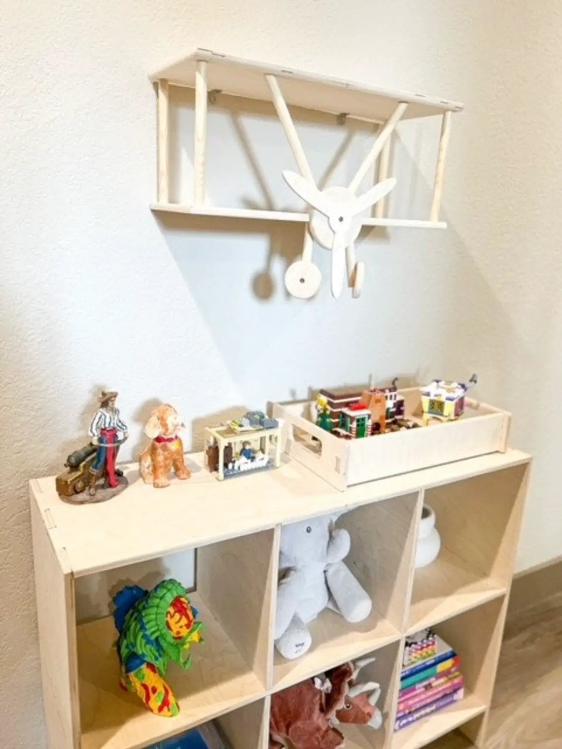 HUGHES- Airplane Wall Shelf by Bush Acres