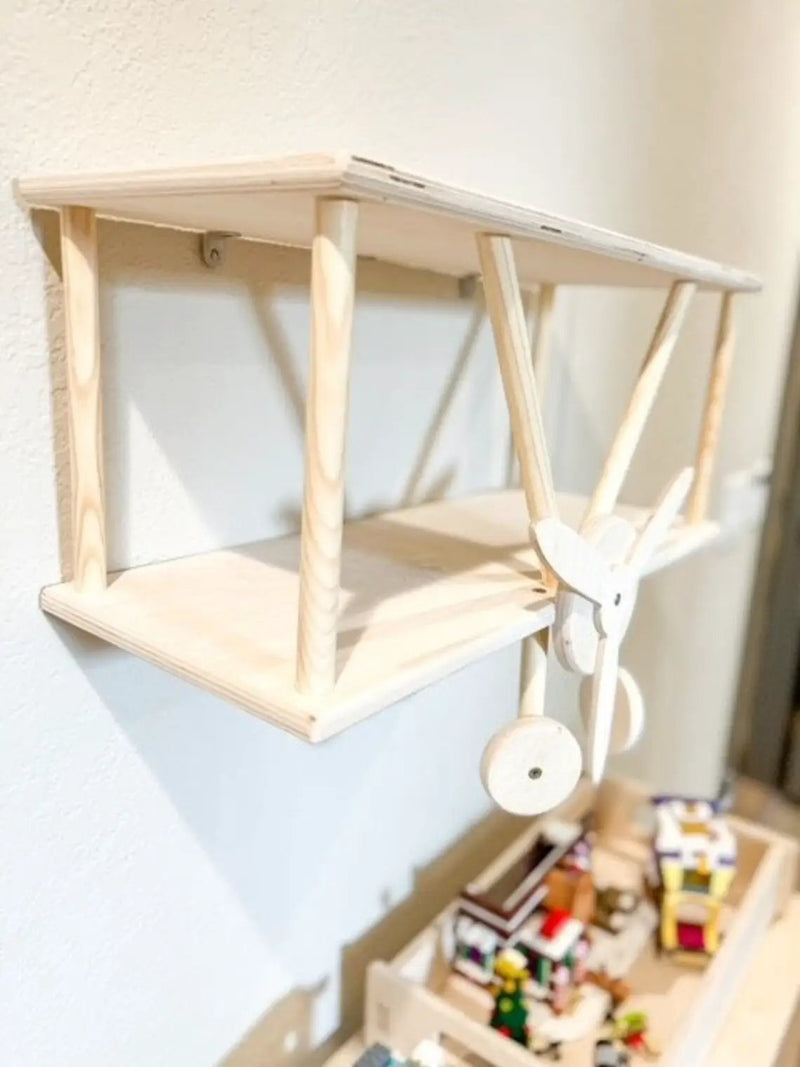 HUGHES- Airplane Wall Shelf by Bush Acres