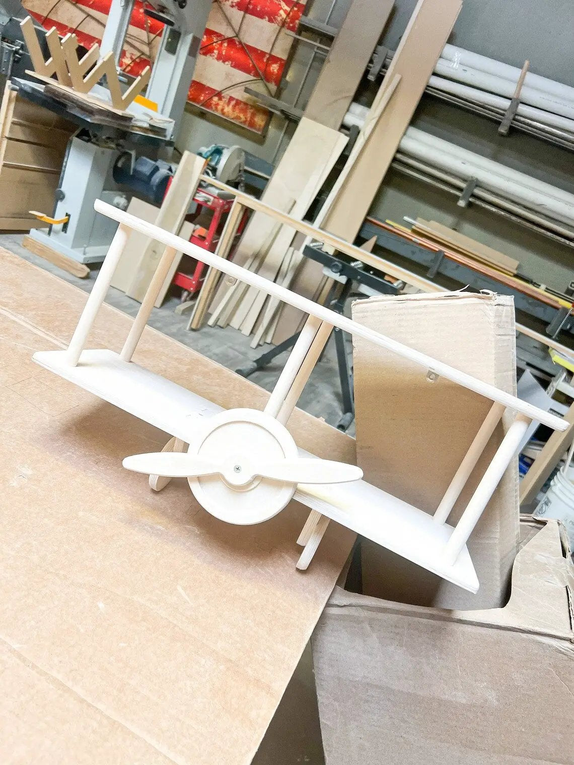 HUGHES- Airplane Wall Shelf by Bush Acres