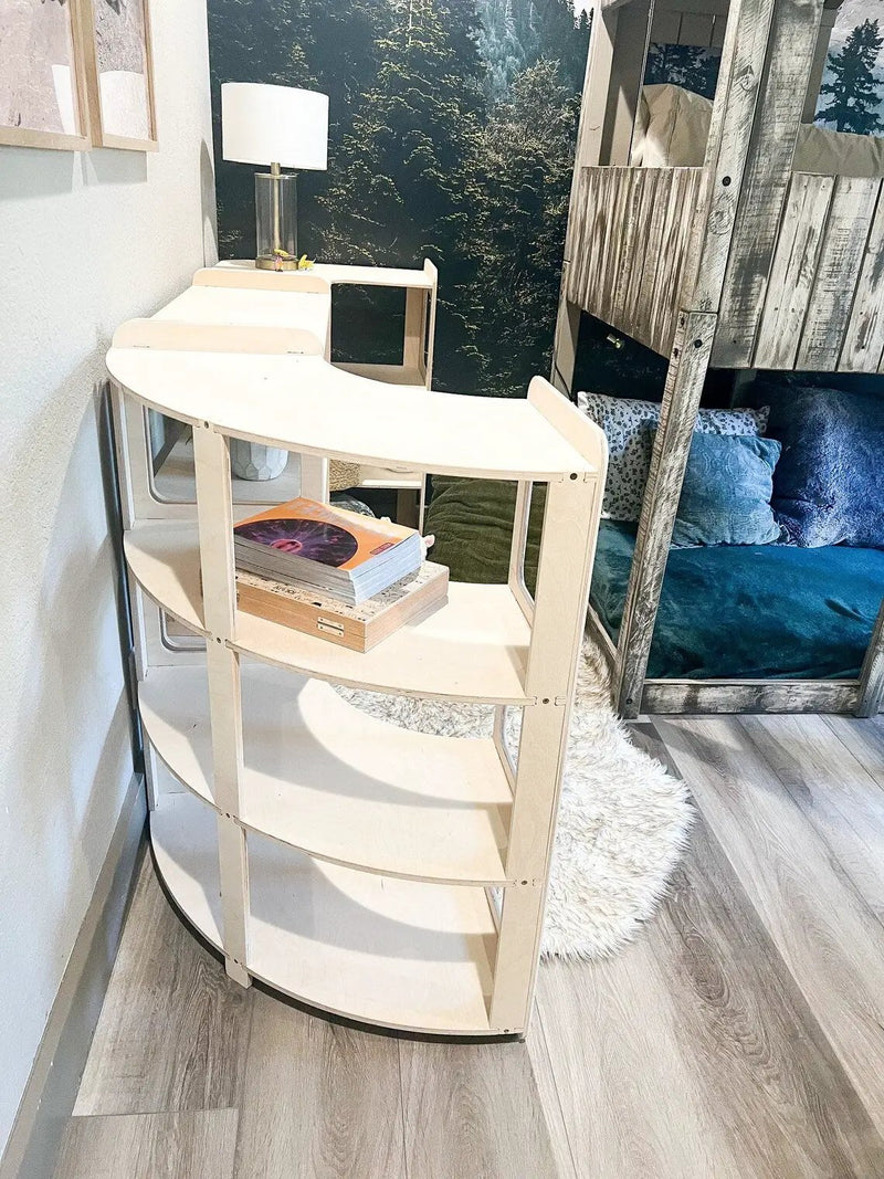 JERRY- Corner Toy Shelf by Bush Acres