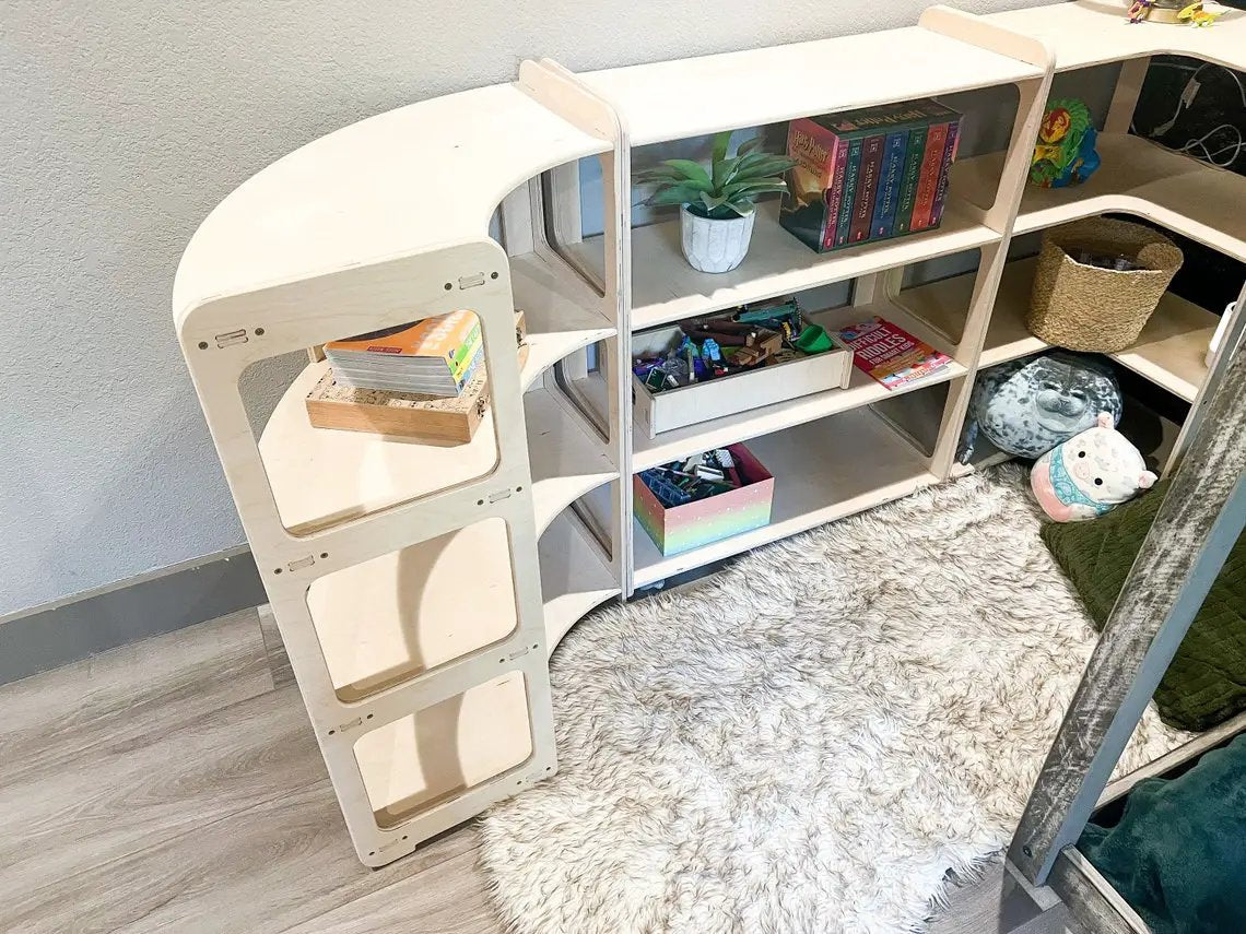 JERRY- Corner Toy Shelf by Bush Acres
