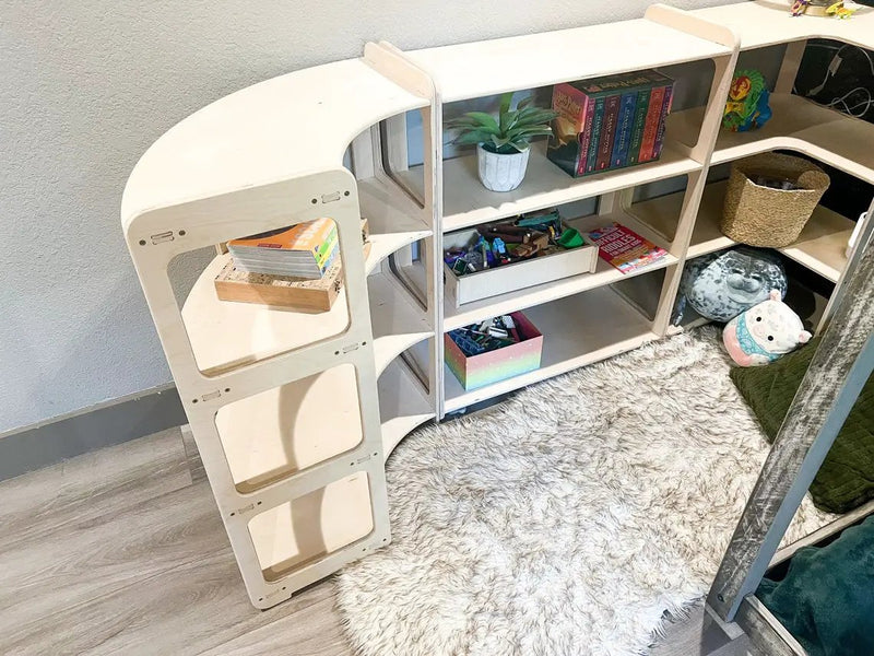 JERRY- Corner Toy Shelf by Bush Acres