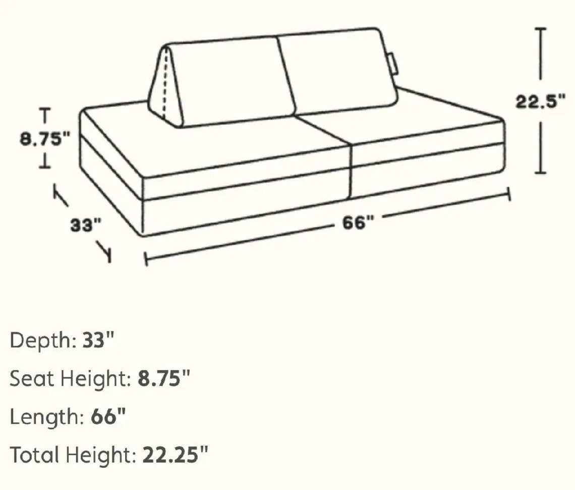 LAYLA- Play Cushion Couch by Bush Acres