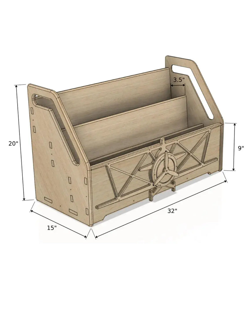 EARHART- Airplane Bookshelf by Bush Acres