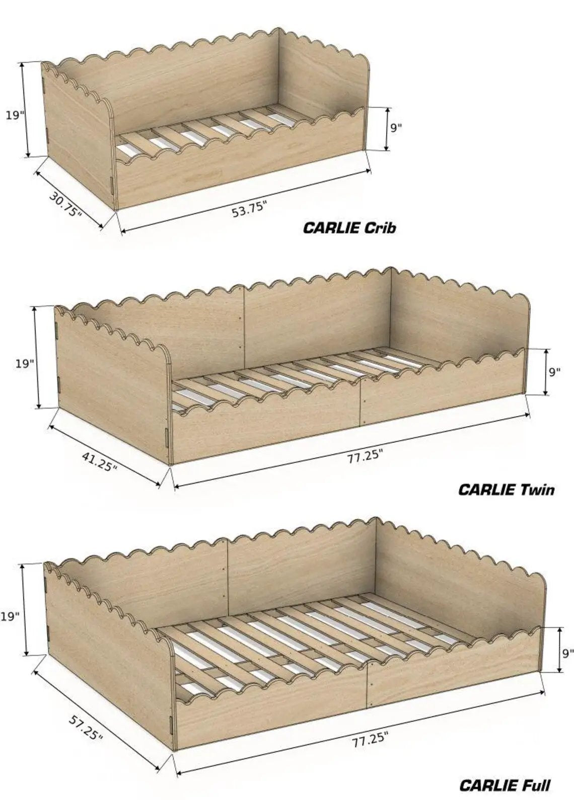CARLIE- Scalloped Bed, photo 5 of 5