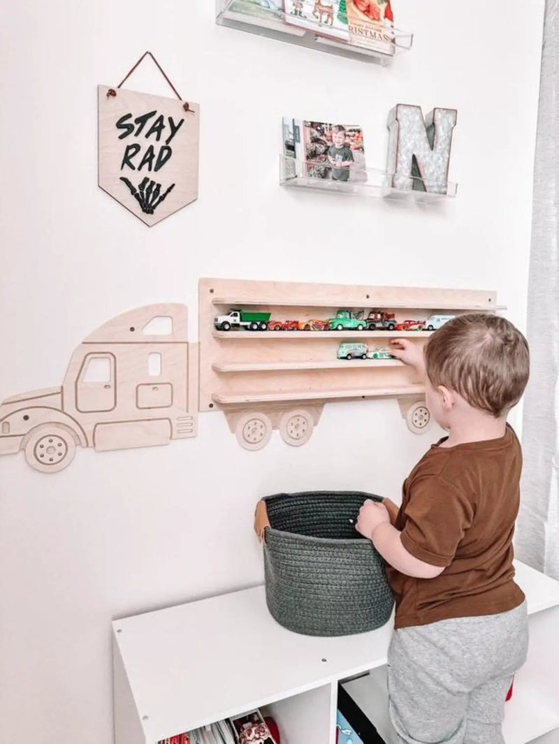 ROSCOE- Semi Truck Wall Shelf by Bush Acres