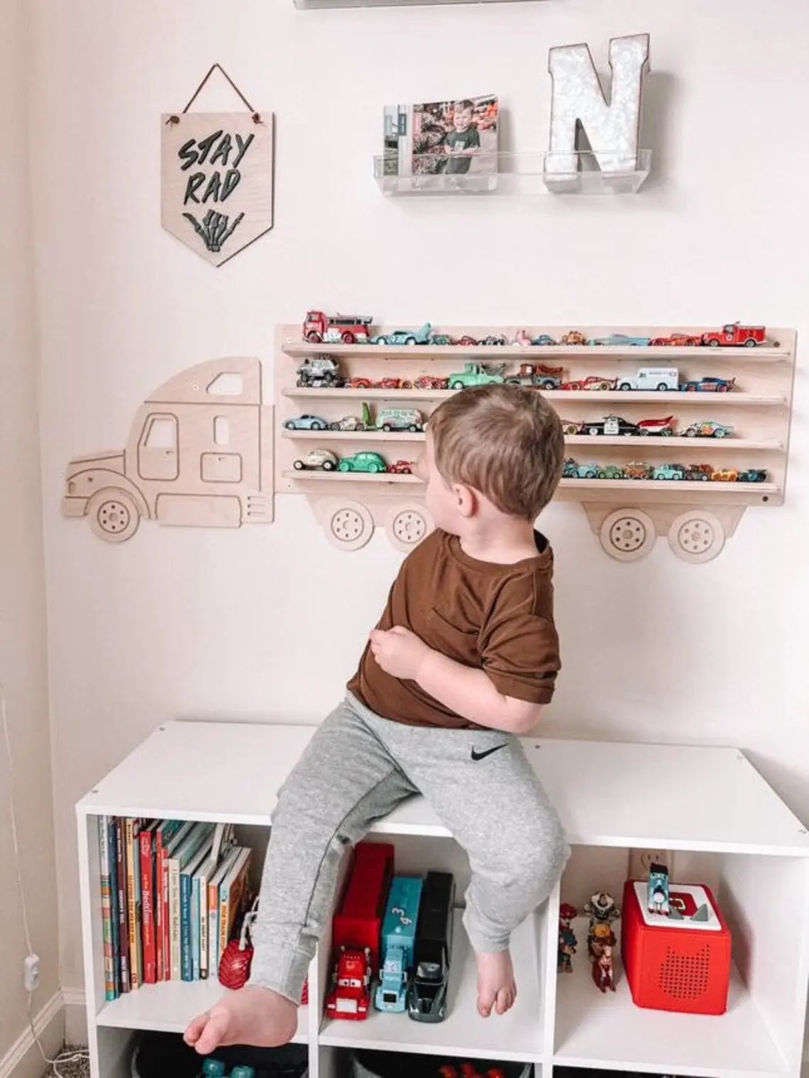ROSCOE- Semi Truck Wall Shelf by Bush Acres