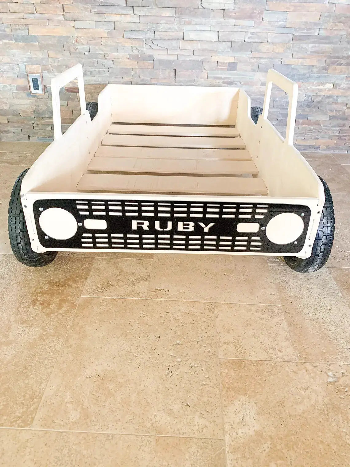 CAM V1- Bronco Bed With Real Wheels + Acrylic Grille by Bush Acres