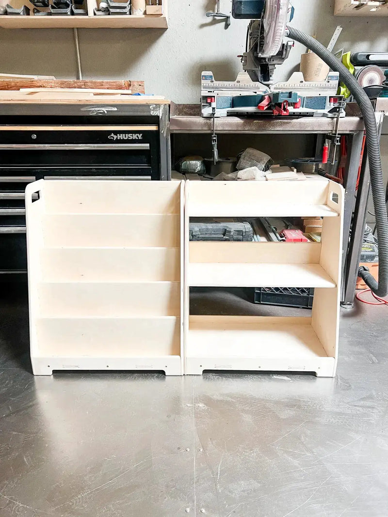 LORI- Bookshelf + Toy Shelf Set by Bush Acres