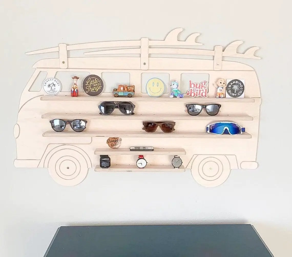 SURFSUP- VW Inspired Wall Shelf by Bush Acres