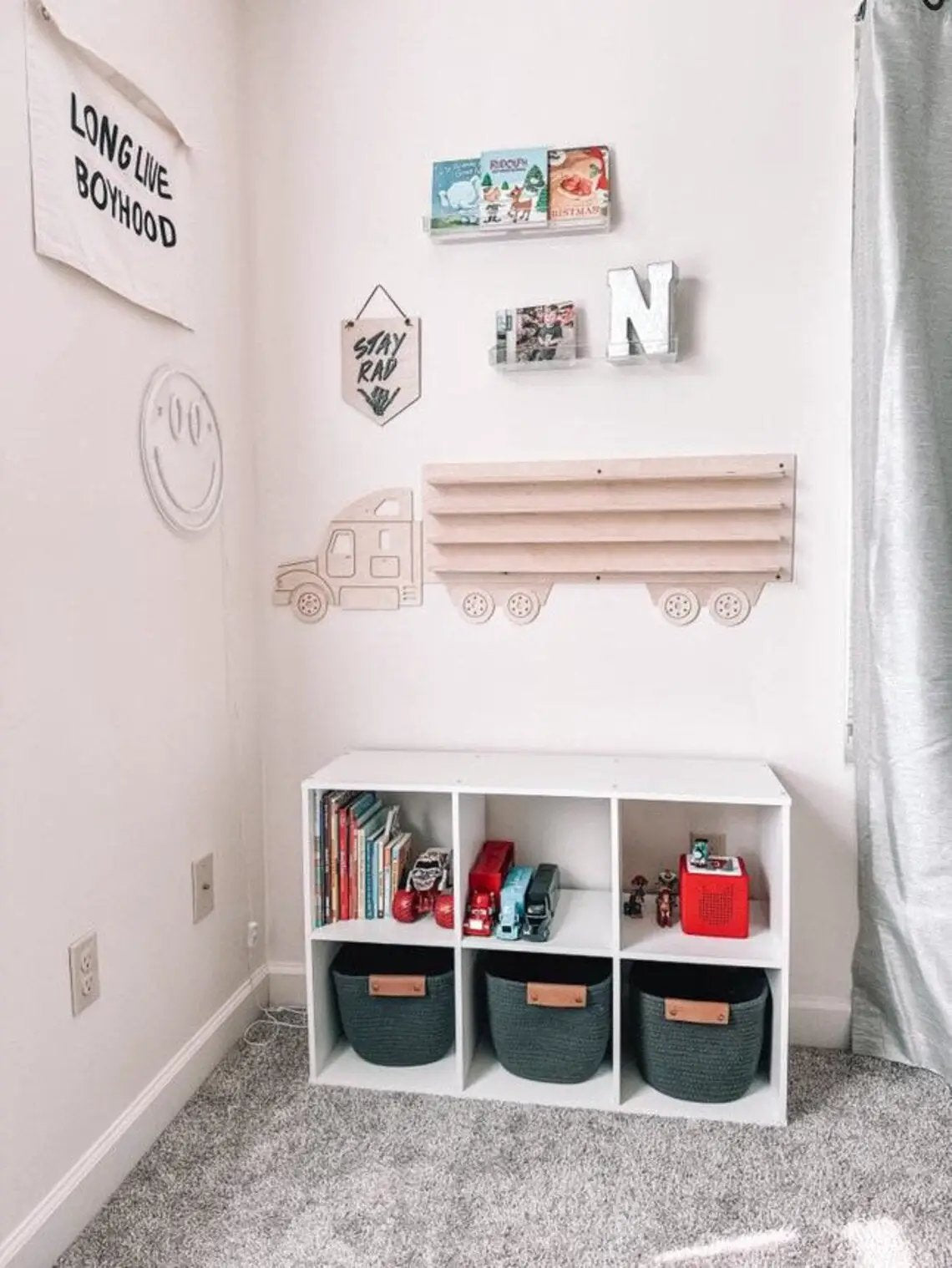 ROSCOE- Semi Truck Wall Shelf by Bush Acres