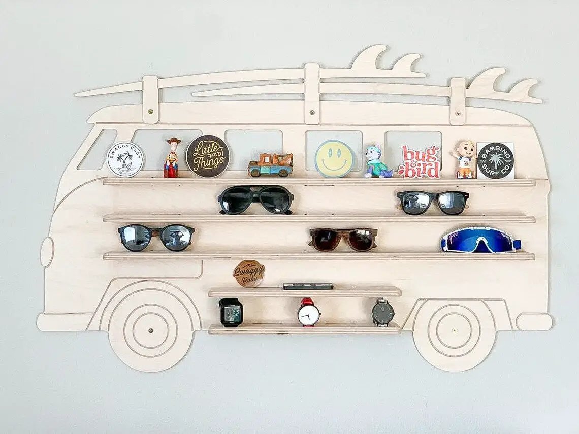 SURFSUP- VW Inspired Wall Shelf by Bush Acres
