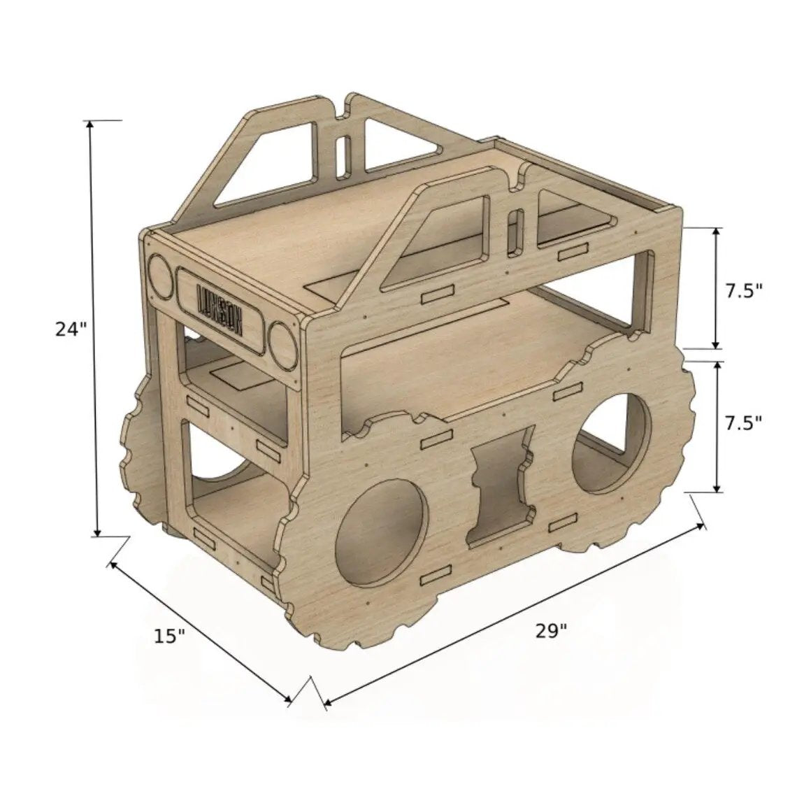 LUXSON- Toy Car Storage by Bush Acres