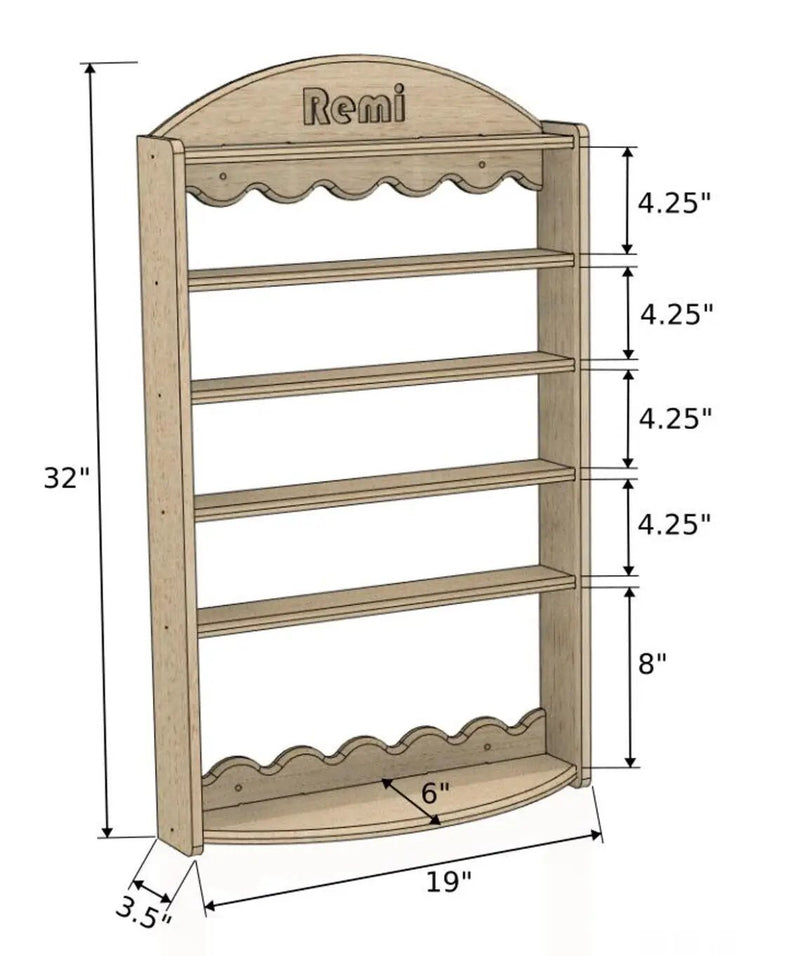 REMI- Tonie Shelf by Bush Acres
