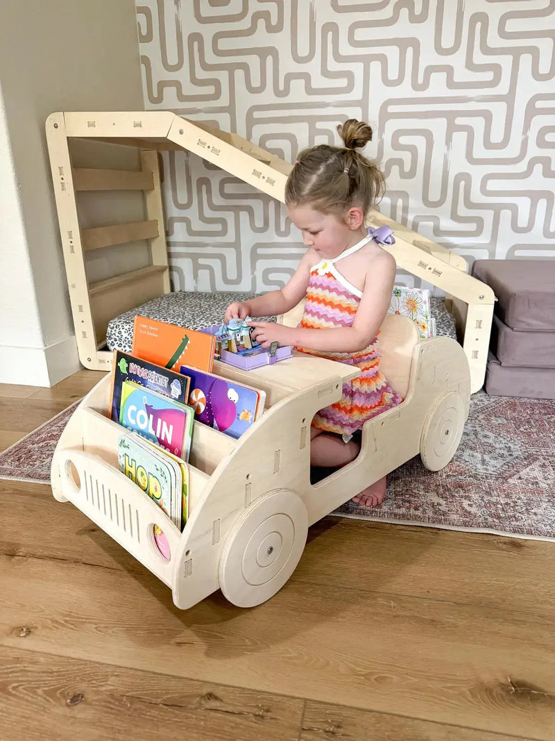 FELIX- Car Inspired Double Sided Bookshelf by Bush Acres