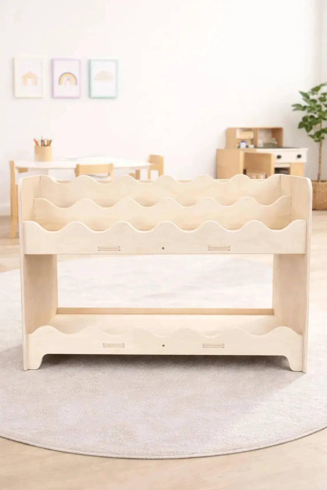 DARLA V2- Wave Design Bookshelf by Bush Acres