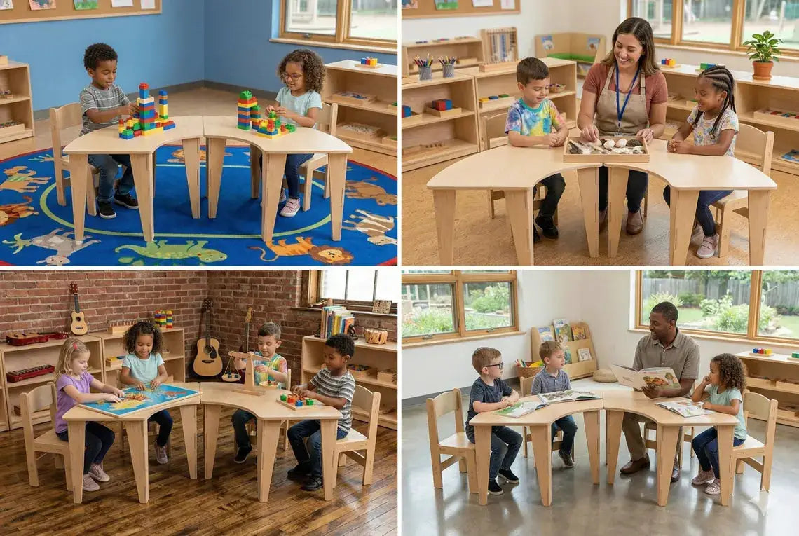 ASHTYN- U Shape Table with Set of 4 Chairs, photo 4 of 5