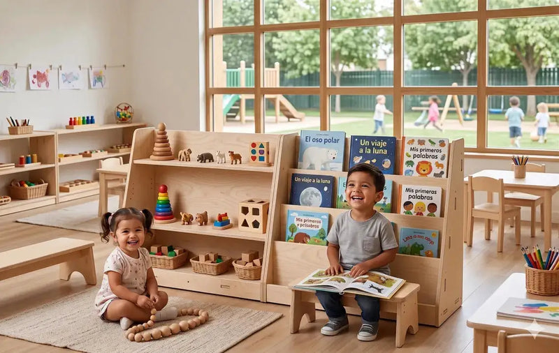 CARTER- Montessori Toy Shelf by Bush Acres