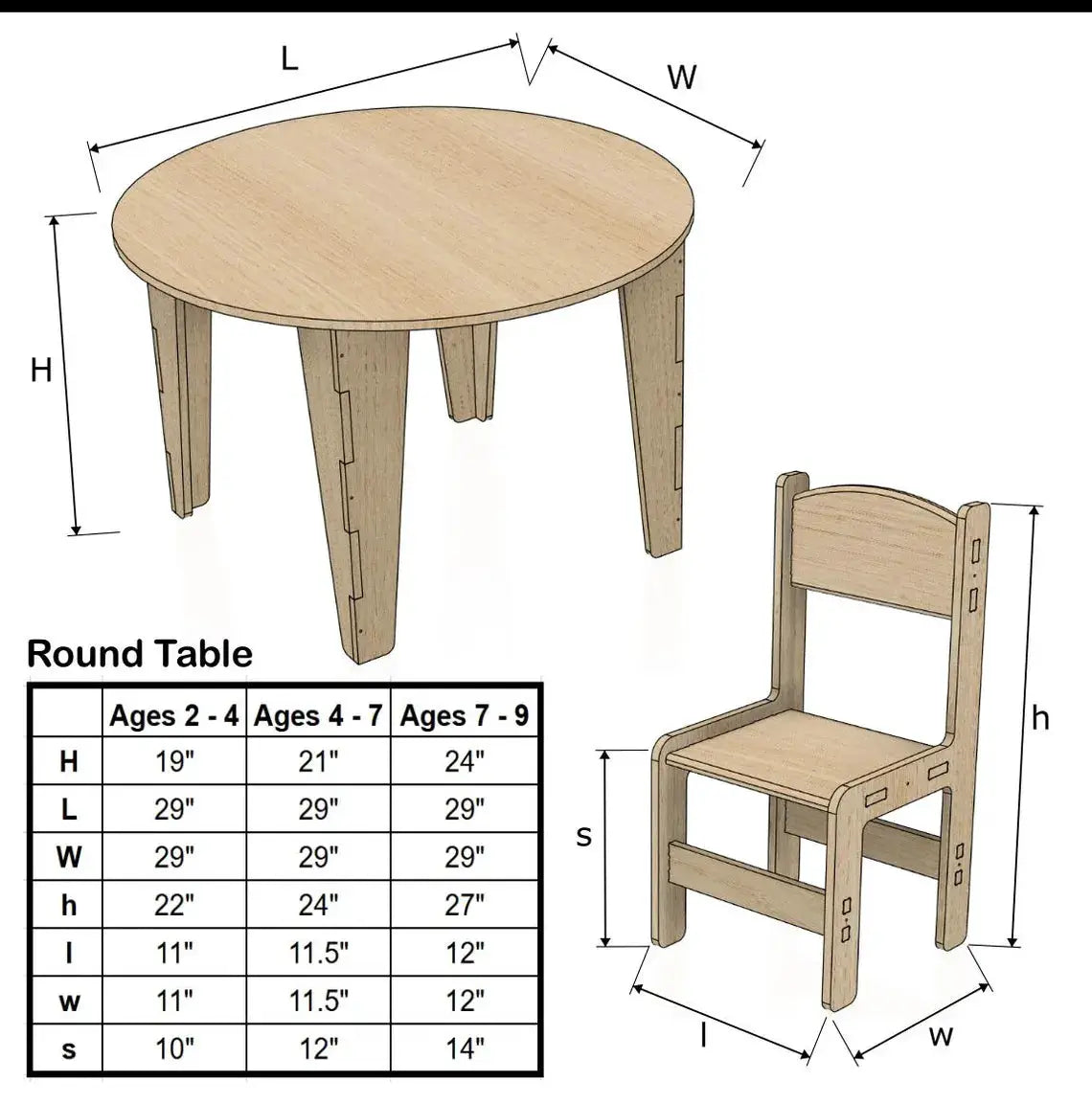 STELLA- Round Table with Set of 4 Chairs, photo 2 of 3