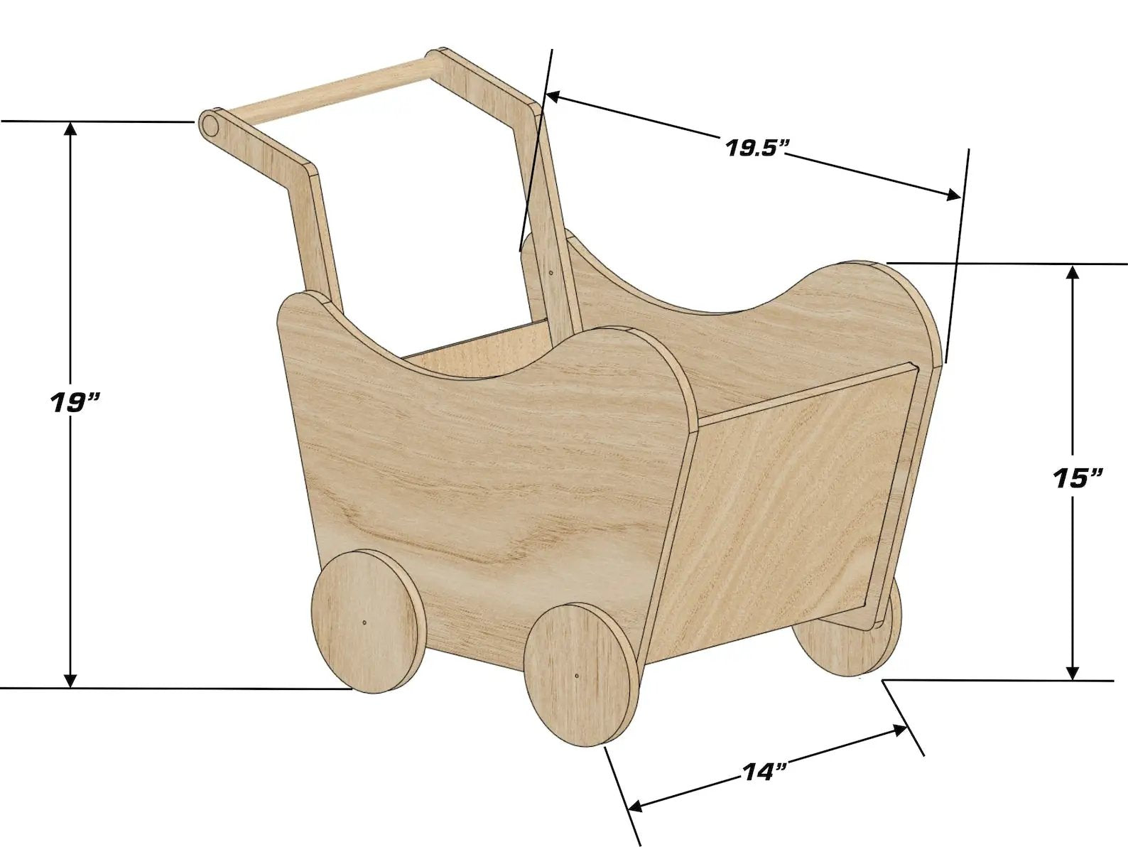 MADI- Toddler Pram by Bush Acres