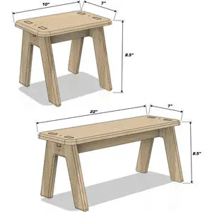 MARISSA- Toddler Bench by Bush Acres