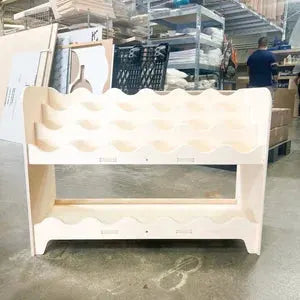 DARLA V2- Wave Design Bookshelf by Bush Acres