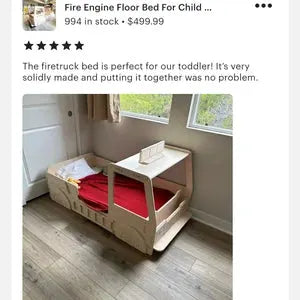 5 ALARM- Fire Engine Floor Bed, photo 9 of 10