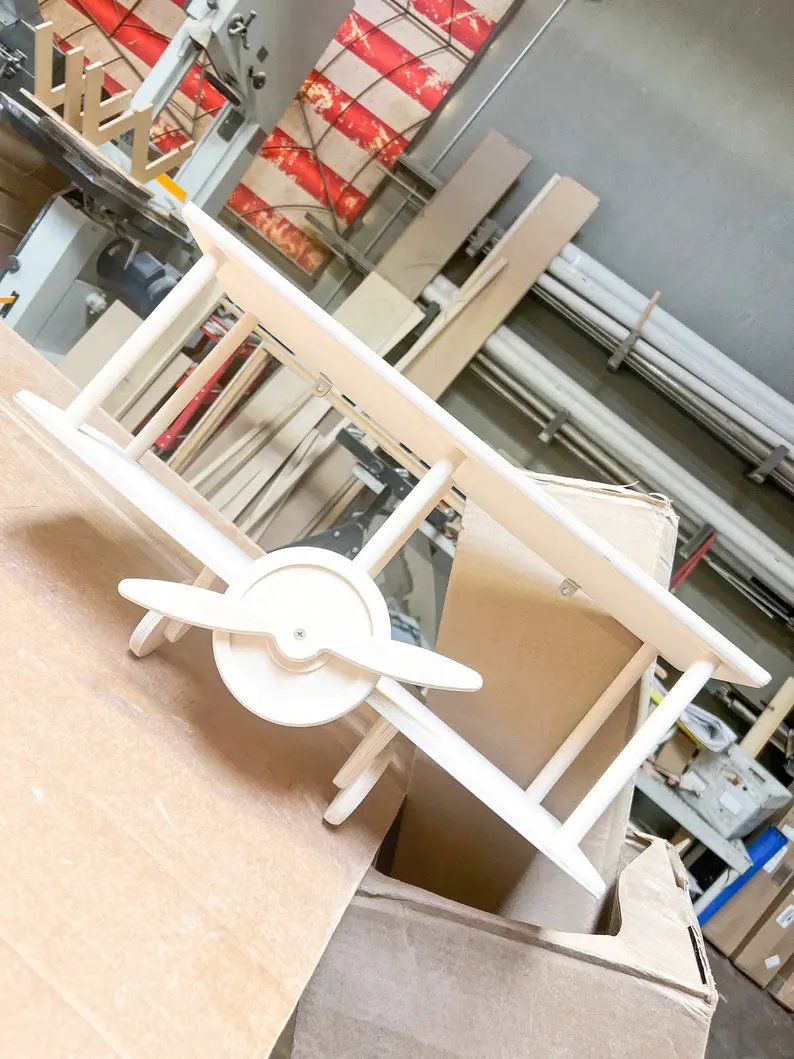 HUGHES- Airplane Wall Shelf by Bush Acres
