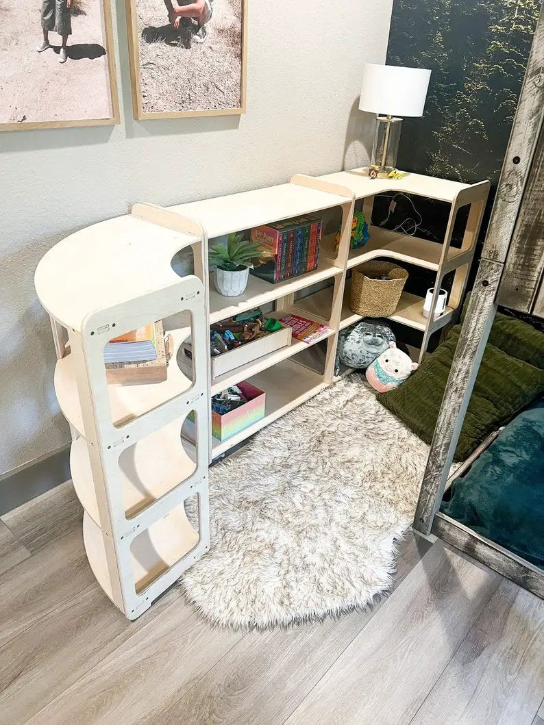 JERRY- Corner Toy Shelf by Bush Acres