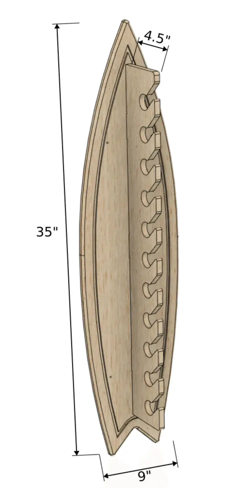 GNARGNAR- Surf Inspired Hat Rack by Bush Acres