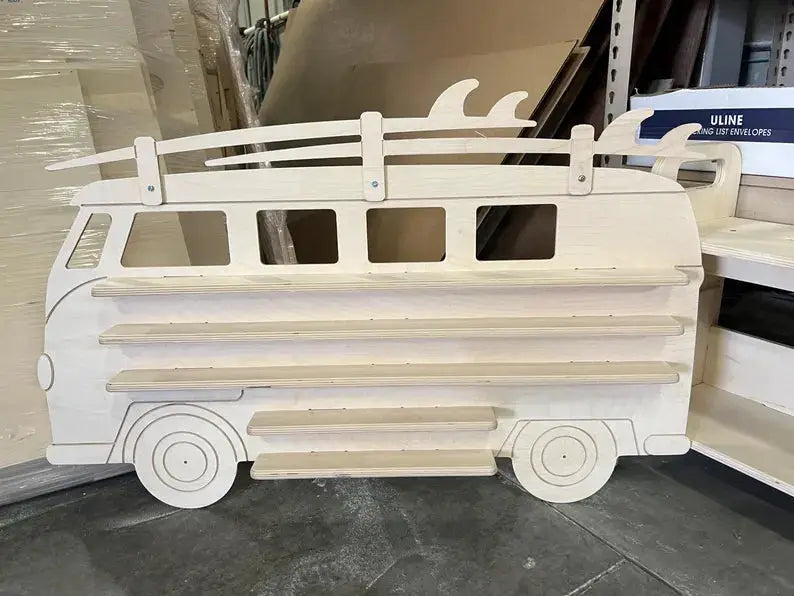 SURFSUP- VW Inspired Wall Shelf by Bush Acres