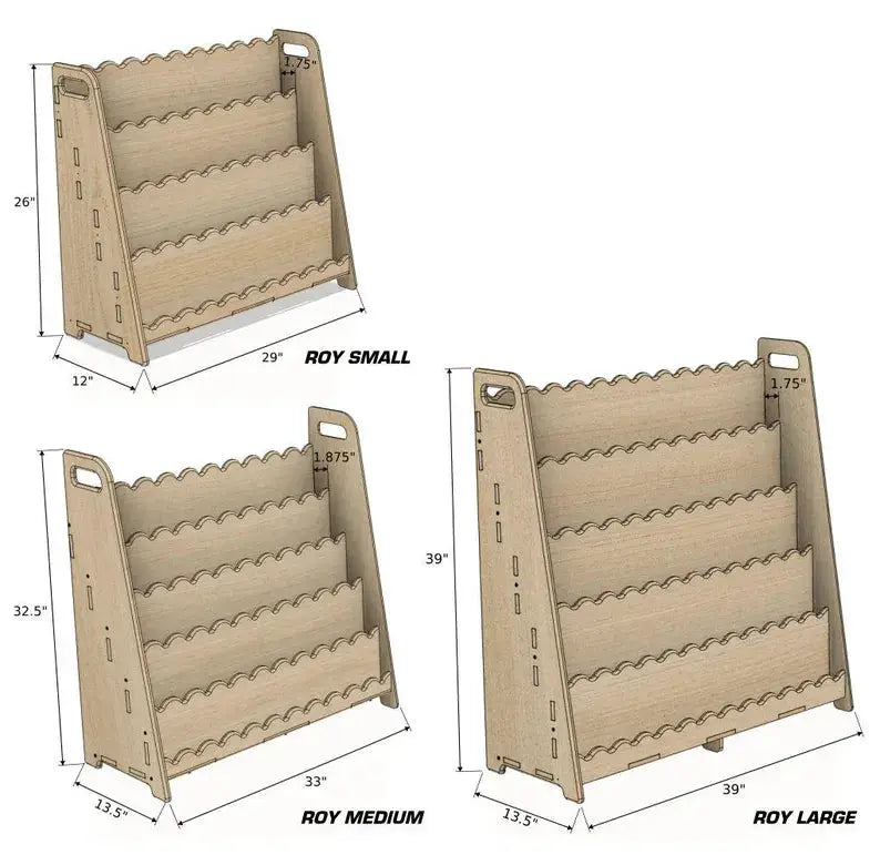 ROY - Scalloped Bookshelf by Bush Acres