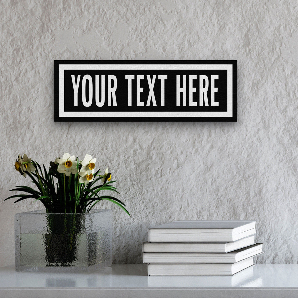Personalized One Way Wall Hanging | Clean & Distressed Metal Look, photo 6 of 8