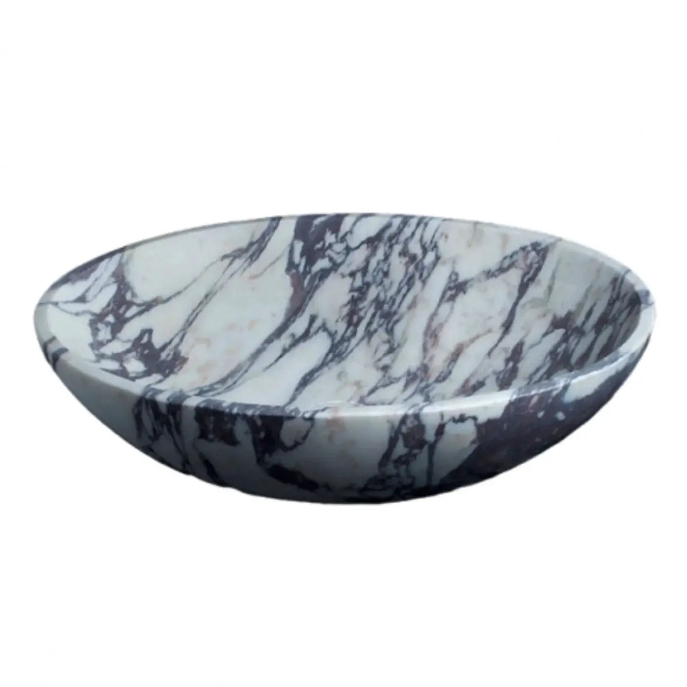 Calacatta Viola Marble Oval Above Vanity Bathroom Sink 14x18x5 by GobekDesign